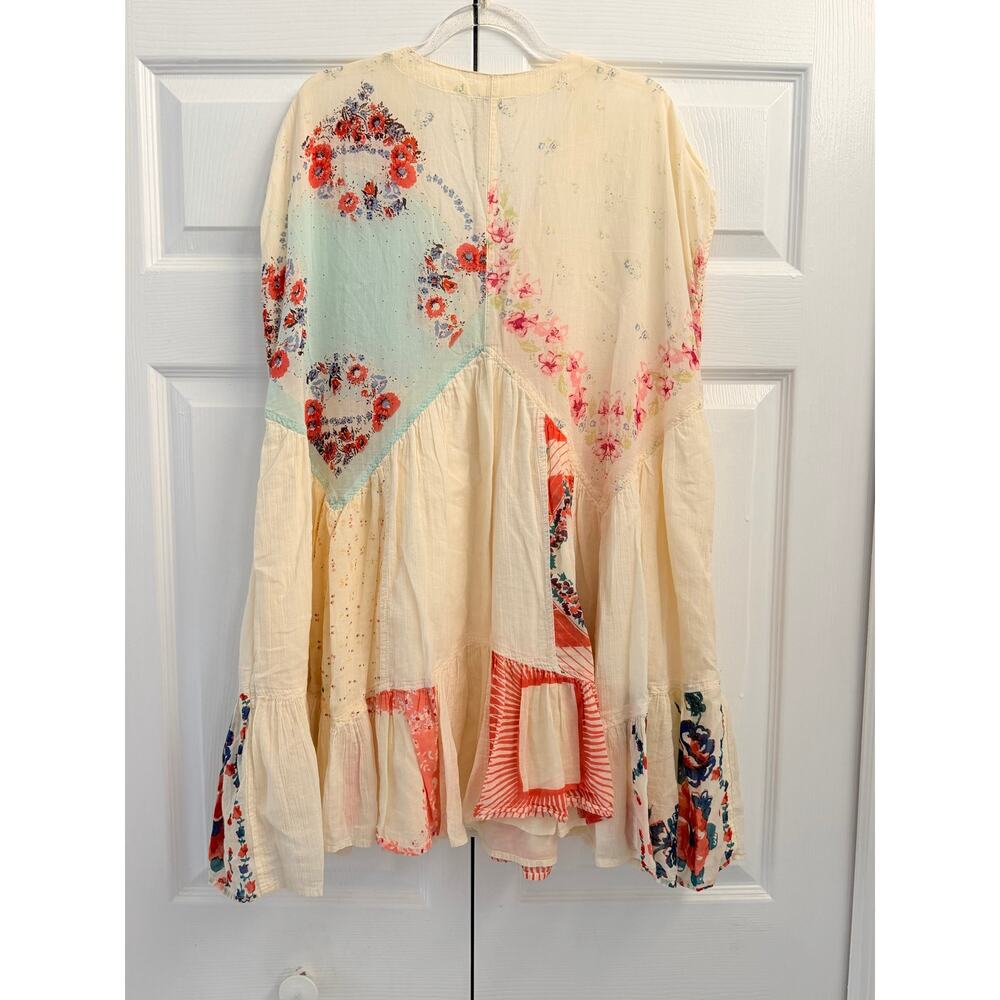 Free People Women's Mended With Scarves Mini Dress Medium New - Picture 4 of 5